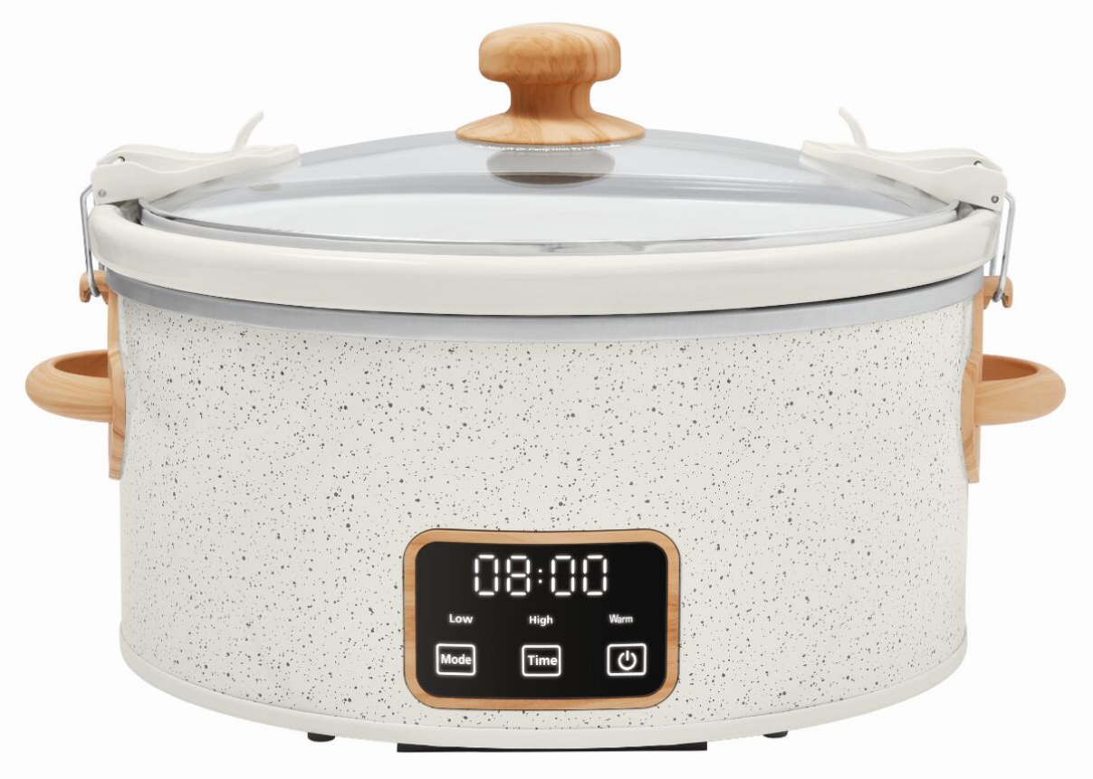 The Pioneer Woman 6-Quart Slow Cooker, Linen Speckle photo 1