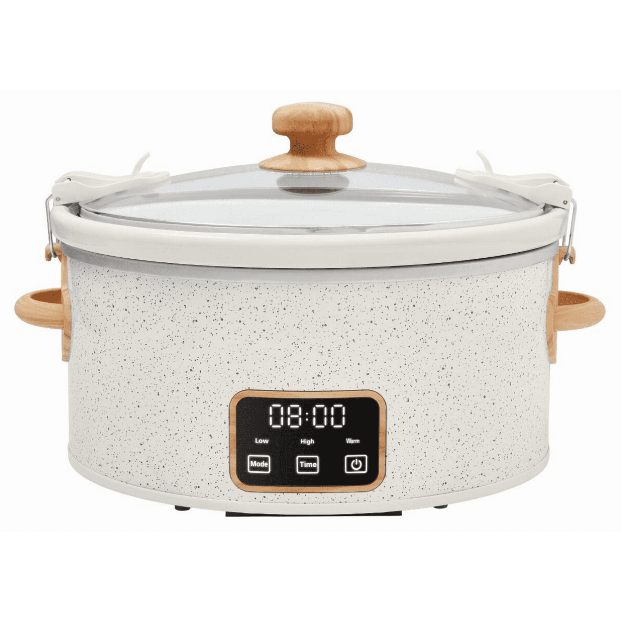 The Pioneer Woman 6-Quart Portable Linen Speckle Slow Cooker
