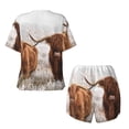 thumbnail image 5 of Lsque Yak Women's Short-Sleeved Pajama Set - 2 Piece Soft and Lightweight Sleepwear Set-4X-Large, 5 of 9