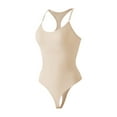 thumbnail image 5 of Gvdentm Shapewear Tummy Control Bodysuit for Women Seamless Body Shaper Sculpting Snatched Waist Trainer Thong Body Suit Shapewear for Women(Beige,3XL), 5 of 6