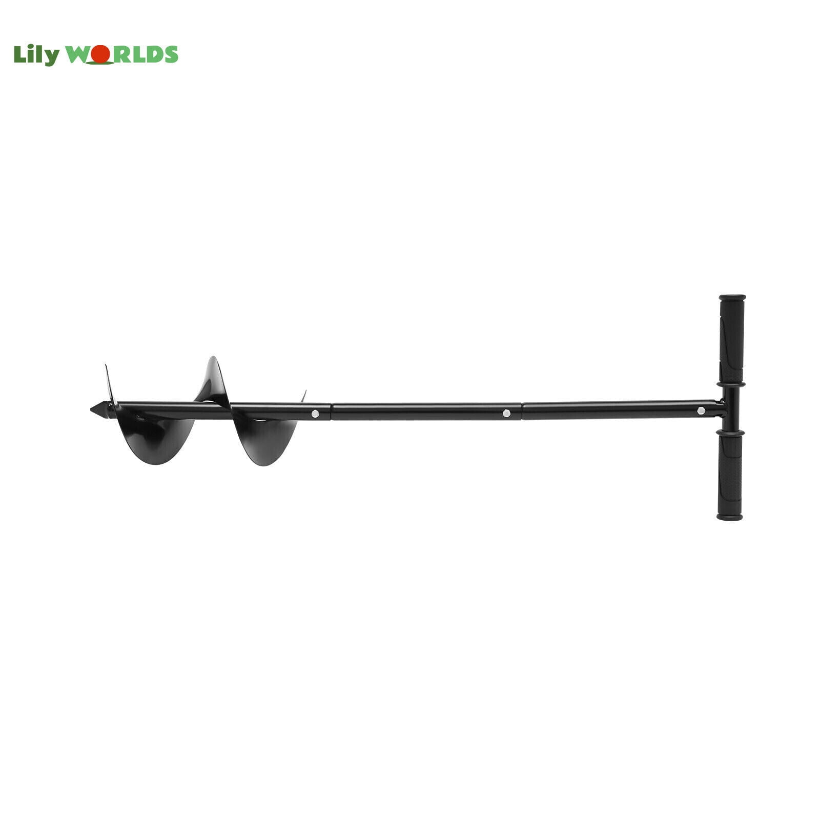 Miumaeov 6"inch Manual Auger Drill Bit Garden Plant Flower Bulb Rapid Planter Hole Spiral