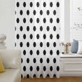 thumbnail image 6 of Wave Point Black Sheer Curtains 63 Inches Long, Modern Minimalist Geometric Light Filering Curtains, Breathable Simi Curtain Privacy Drapes for Living Room Bedroom Lightweight Window Treatment, 6 of 9