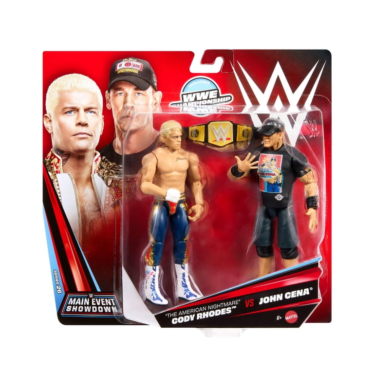 WWE Main Event Showdown John Cena vs Cody Rhodes Action Figures