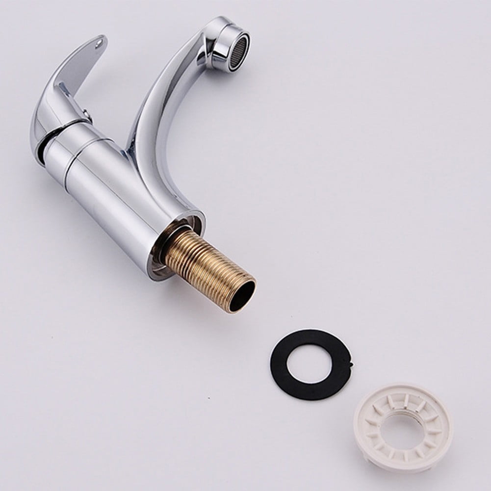 chengsi Sink Tap Faucet Bathroom Counter Bathroom Faucet Chrome Mixer Tap Single Cold Sink Faucet Universal Water Sink