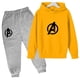 thumbnail image 3 of Sudadera y pantalón de primavera y otoño para niños, traje de 2 piezas, ropa para niño y niña, diseño estampado, sudadera con capucha, chándal informal, traje deportivo, 3 of 4