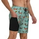 thumbnail image 2 of Balery Dachshund Dog Puppy Bañador para hombre, shorts de playa de secado rápido con entrepierna y forro de compresión-Medium, 2 of 6