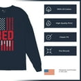 thumbnail image 6 of Remember Everyone Deployed Long Sleeve T-shirt Until They All Come Home RED Friday Military US Flag American Patriot, 6 of 7