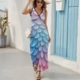 thumbnail image 5 of Mermaid Fish Scales Pattern Design Sleeveless Dress Summer Clothes for Women Women's Clothing 2025, 5 of 6