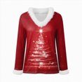 thumbnail image 4 of Towmus Christmas Sweatshirt Women Plus Size Xmas Print V-Neck Pullover Tops Trendy Tunic Dressy, 4 of 4