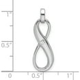 thumbnail image 4 of Sterling Silver Rhodium-Plated With Cz Infinity Symbol Pendant (Width 8.75) (Length 27.5) - Jbsp, 4 of 5