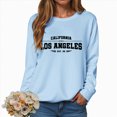 thumbnail image 2 of Towmus Oversized Sweatshirt for Women Los Angeles Graphic Hoodies Pullover Sweater Crewneck Long Sleeve Casual Fleece Tops, 2 of 5