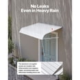 thumbnail image 4 of 48x42 Inch Stable Aluminum Window Awning Outdoor Rainproof Sunshade Canopy, 4 of 6