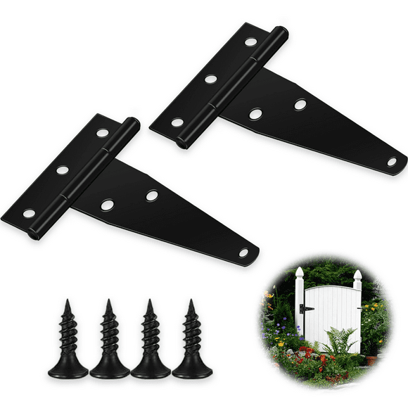 Quick-Easy Installation Gate Hinges, Adjustable Self-Closing Mechanism, Low Maintenance, Weather Resistant, Galvanized Iron For Light To Medium Doors, Privacy Panels Optional