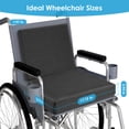 thumbnail image 5 of Wheelchair Seat Cushions, WANALIT Washable Waterproof Foam Waffle Surgery Cushion Foam Seat Pad for Relieve Sciatica Back Tailbone Pressure Sore & Ulcer Pain with Lumbar Support for Chair-Black, 5 of 7