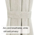 thumbnail image 2 of Turquoize Linen French Door Curtains Privacy Light Reducing Glass Door Curtain with Tieback | Rod Pocket 2 Panel(52" x 72",Natural), 2 of 6