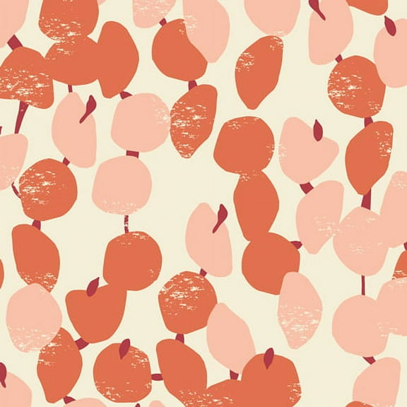 Modern Sculpted Motif fabric, Terra Kotta Art Gallery cotton fabric, Sold by the Quarter Yard