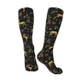thumbnail image 4 of Fotbe Christmas Gold Deers1 print Women's Men's Novelty Crew Socks Cotton Socks Knee High Socks for Walking,Running,Nurses,Pregnancy, 4 of 9