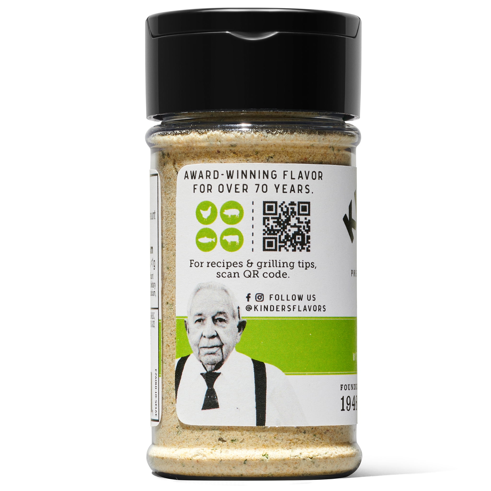 (6 pack) Kinder's Margarita Rub and Seasoning with Tequila, Agave and Lime, 2.6 oz