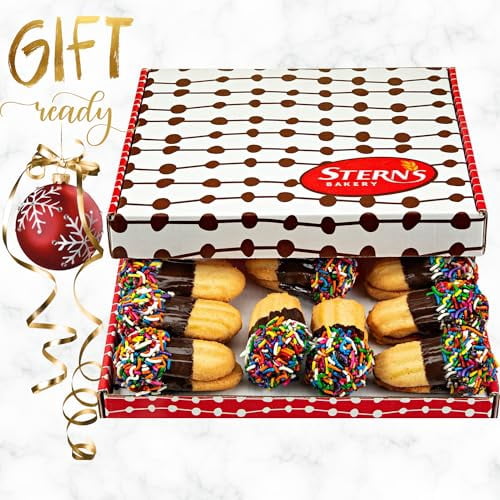 Premium Italian Cookie Gift Box | Italian Sandwich Cookies [10 Count], Gourmet Bakery Cookies for Any Occasion | Ideal for Birthdays Anniversaries Get Well Wishes | Kosher, Nut Free | Stern’s Bakery