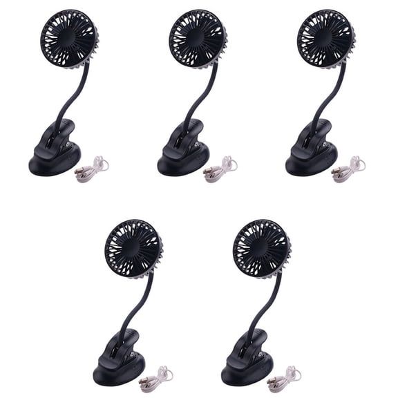 Portable Mini Clip Stroller Fan,3 Speeds Settings,Navy Blue