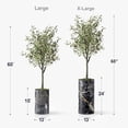 thumbnail image 4 of Artificial Tree in Modern Granite Effect Planter, Fake Olive Silk Tree for Indoor and Outdoor Home Decoration - 60" Overall Tall (Plant Pot Plus Tree), 4 of 5
