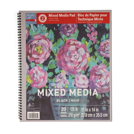 UPC: 0195158699319 | Black Mixed Media Pad by Artist s Loft™