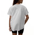 thumbnail image 2 of Women's Gameday Couture White JU Dolphins Wild Expectations Tri-Blend Flowy T-Shirt, 2 of 3