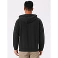 thumbnail image 3 of DARING DIVA Long Sleeve Jacquard Pullover Hooded Sweatshirts S Black, 3 of 7