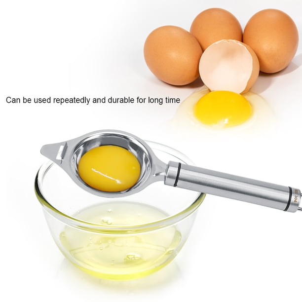 Separador de Yema de Clara de Huevo Duradero de Acero inoxidable, Herramiente de Cocina Con Filtro para Conveniente