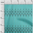 thumbnail image 1 of oneOone Organic Cotton Voile Fabric Stripe & Paisley Ikat Printed Fabric 1 Yard 42 Inch Wide, 1 of 4