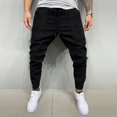 thumbnail image 5 of Vedolay Pants for Men Fit Straight-Legs Drawstring Loose Pants Black,S, 5 of 5