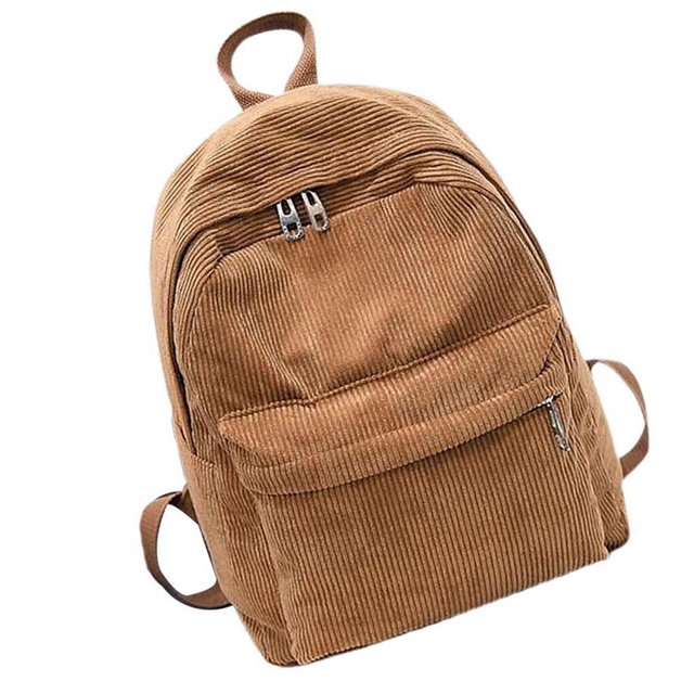 Guardurnaity de pana, contenedor, bolsa de transporte multiusos, mochilas para estudiantes de Color sólido, accesorio de ropa, contenedor Mochilas Caqui