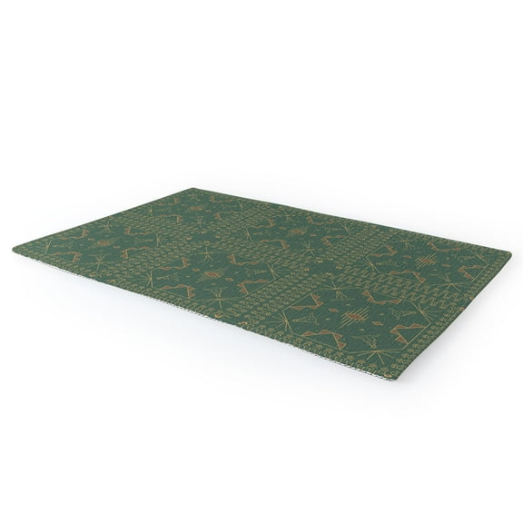 Society6 Allie Falcon Lost Desert Green 8 x 12' Rug