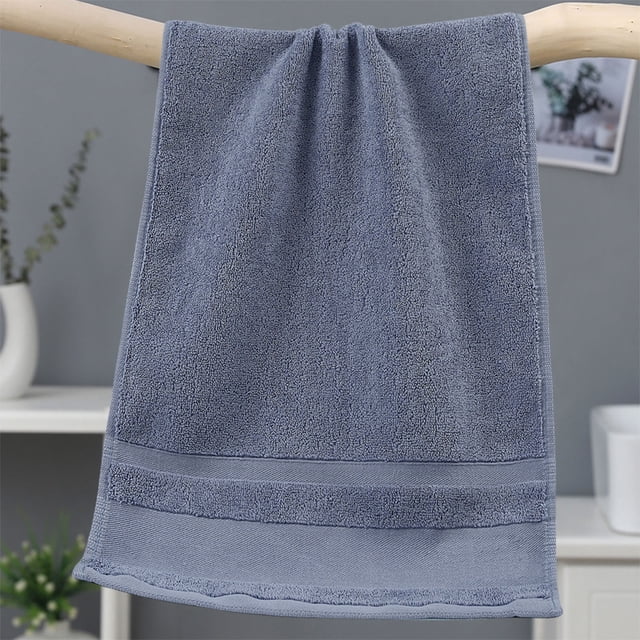 Accesorios de baño Toalla de algodón sin mezclar Toalla facial absorbente y suave Toalla de color sólido fácil de usar Adecuado para regalo del hogar Toallas de algodón puro