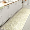 thumbnail image 3 of JONATHAN Y SANTA MONICA 2 x 8 Runner Rug, Charleston Vintage Filigree Textured Weave - Cream/Green, SMB106I-28, 3 of 3