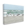 thumbnail image 3 of Stupell Industries Birds Gathering On Shore Rolling Ocean Waves Coastal Painting Gallery Wrapped Canvas Print Wall Art, 3 of 7