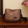 thumbnail image 4 of Ediodpoh Women Shoulder Bag Fashionable New Pattern Simple Solid Color Retro Large Capacity Practical Casual Versatile Messenger Bag Brown, 4 of 7