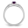thumbnail image 2 of Primal Gold 14 Karat White Gold Amethyst and Diamond Ring, 2 of 5