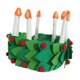 thumbnail image 3 of Diadema de fieltro con forma de corona y vela, cómoda para uso diario y celebraciones navideñas., 3 of 9