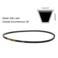 thumbnail image 2 of Uxcell 2 pack K26 Rubber V Belt, K Section V-Belt 26" Outside Circumference x 0.32" Width x 0.24" Thick, 2 of 4