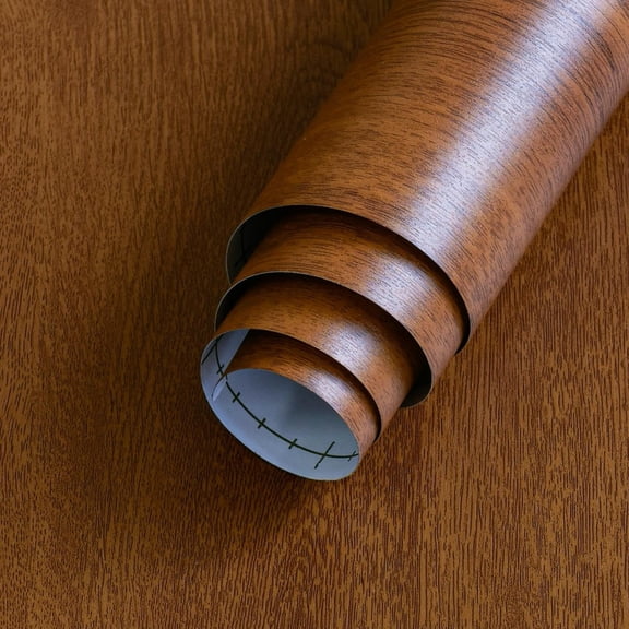 48x354 inch  Grain Contact Paper Brown  Peel and Stick Wallpaper Kitchen Countertop  Vinyl Decorative Paper Thick Matte Texture Wooden Panel Wall Covering for Kitchen Cabinet Table