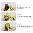 thumbnail image 4 of Cuchillo para aguacate, cortador de aguacate de plástico con funda, cuchillo para kiwi, cortador de aguacate, cortador de fruta multifunción, 4 of 6