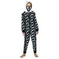 thumbnail image 2 of Prestigez Kids Family Ghost Onesie Pajama Costume Union Suit Sleepwear With Hood, Mask, And Socks, Black - Ghost, Size: Kids - 8, 2 of 10
