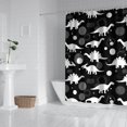 thumbnail image 2 of Dinosaur Silhouette Pattern Shower Curtain 84"x72" ,Bathroom Decorative Shower Curtains Set with 12 Hooks,Modern Waterproof Washable Shower Curtain, 2 of 6