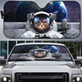 thumbnail image 4 of Custom Cat In Space Car Auto Sunshades Windshield Heat Protection, Pet Cat Sun Shades Univeral Fit Cars Suv Truck, 4 of 6