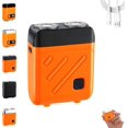 thumbnail image 1 of Bccnerty Rasoir, Rasoir Électrique Humide et Sec 2026, Tête Double Flexible à 360° pour un Rasage Fluide, Mini Rasoir Rechargeable Étanche pour Voyage et Maison (Orange), 1 of 8