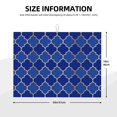 thumbnail image 3 of Kdxio Blue Gold Grid Lantern Shapes for Dish Drying Mat,24*18 inch Absorbent Dish Drainer Kitchen Counter,Large Size Dish Drying Pad for Countertops,Draining Racks, 3 of 9