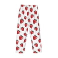 thumbnail image 5 of Goofa Hand Drawn Strawberry Printed Soft Pajama Pants for Men, Wide Leg Comfy Casual Lounge Yoga Pants-X-Large, 5 of 9