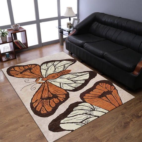 Rugsotic Carpets Hand Tufted, Kids Wool Area Rug, Multicolor, 3'x5'