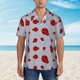 thumbnail image 2 of Balery Ladybug Camisas hawaianas de manga corta para hombre, camisas playeras de corte holgado, camisas de vacaciones con botones,XX-Large, 2 of 7